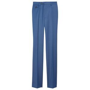 Tayion Collection Mens Classic-Fit Wool Pleated Dress Pants 42W x 30L Blue - NWT